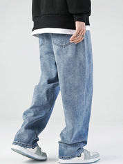 Men's Basic Wash Loose Jeans