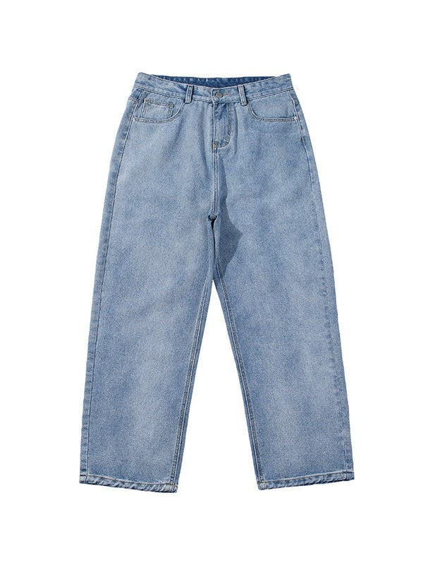 Men's Basic Wash Loose Jeans
