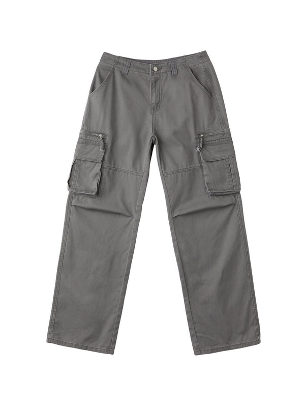 Washed Vintage Baggy Cargo Jeans