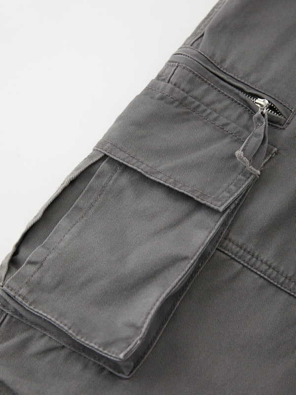 Washed Vintage Baggy Cargo Jeans