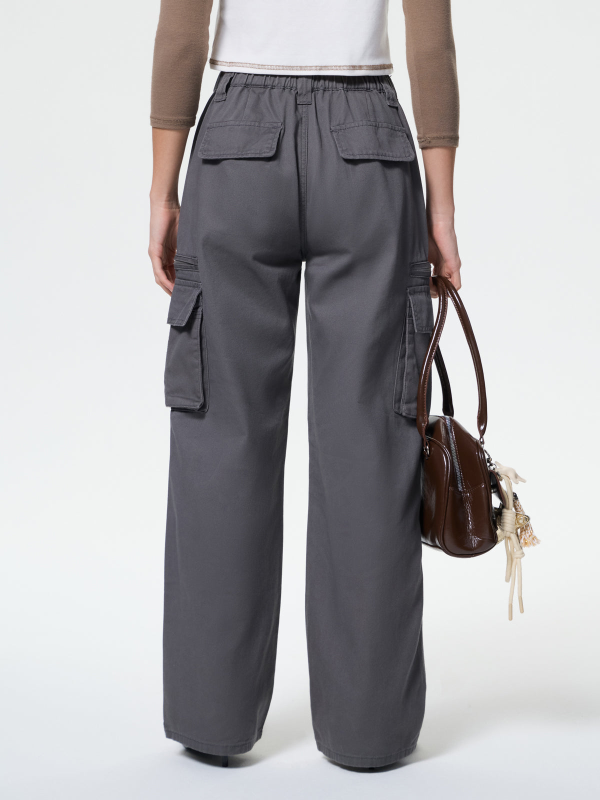 Washed Vintage Baggy Cargo Jeans