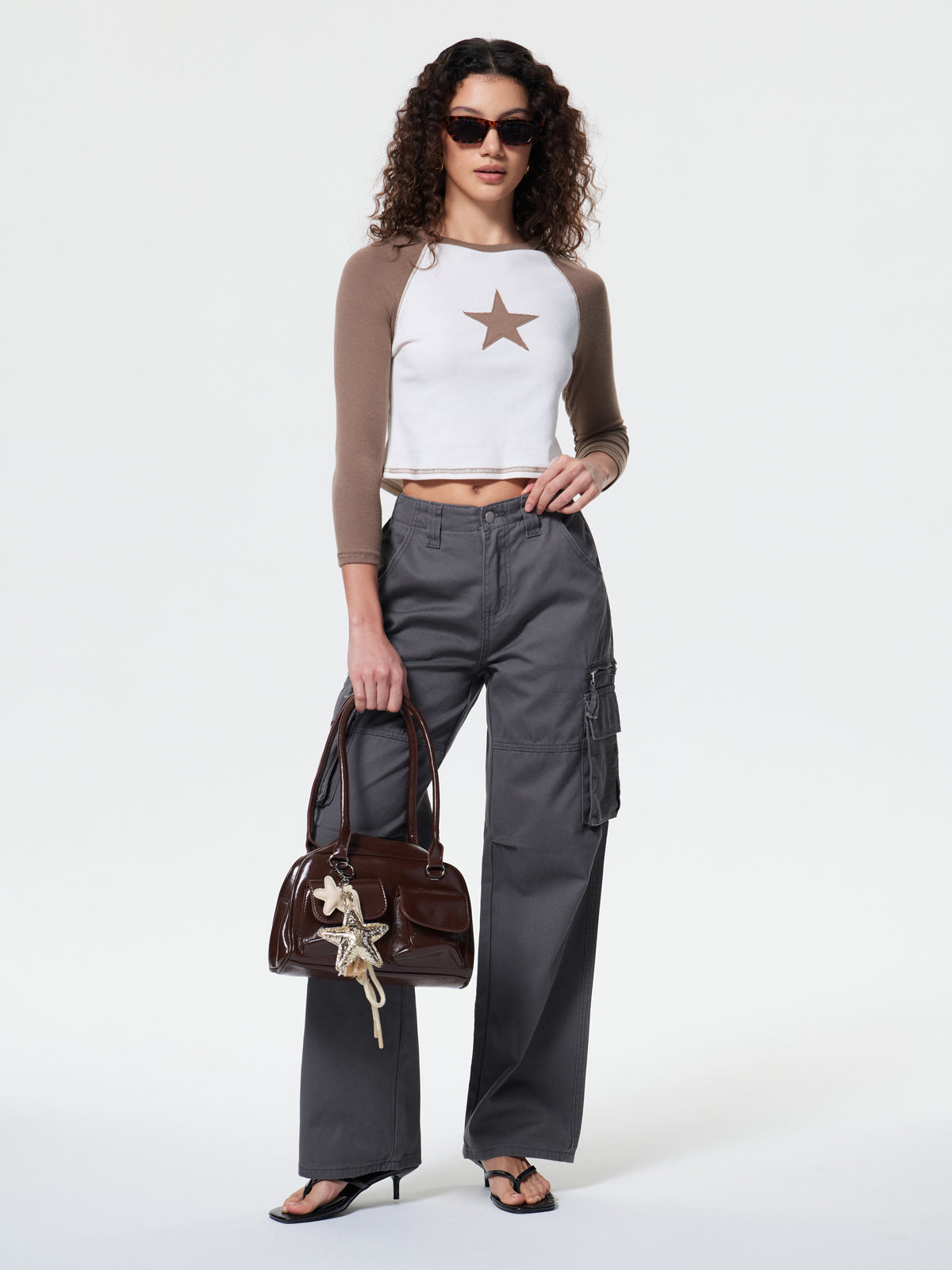 Washed Vintage Baggy Cargo Jeans