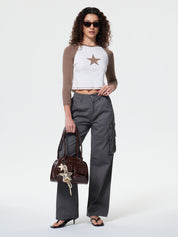 Washed Vintage Baggy Cargo Jeans
