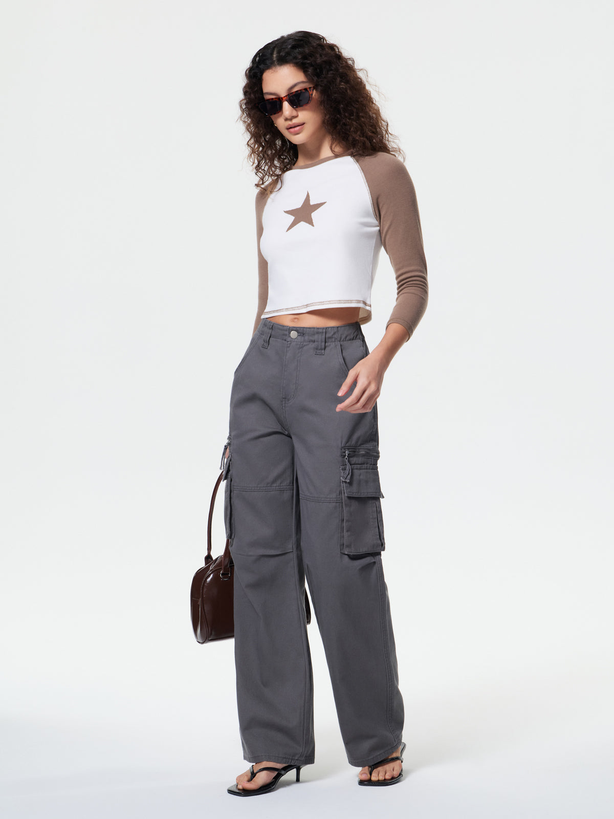 Washed Vintage Baggy Cargo Jeans
