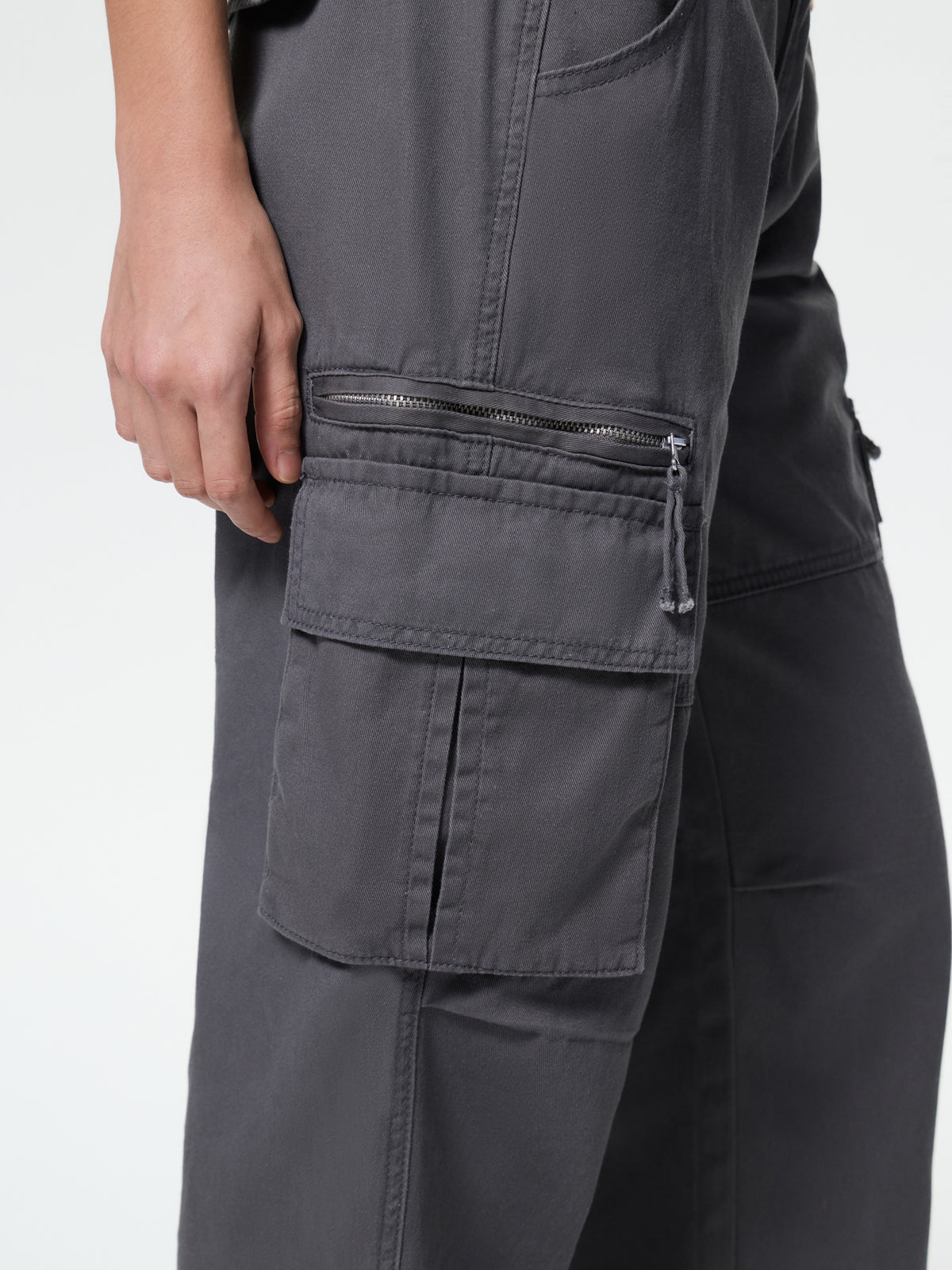 Washed Vintage Baggy Cargo Jeans
