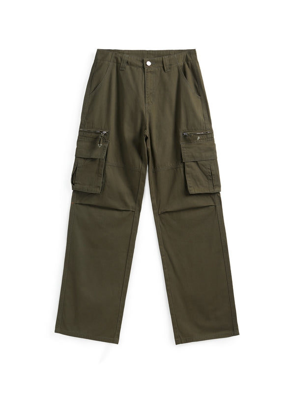 Washed Vintage Baggy Cargo Jeans