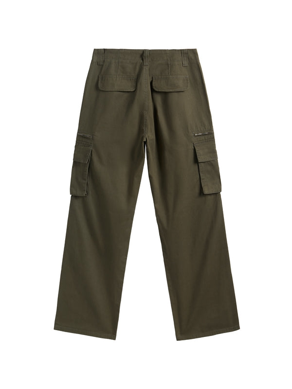 Washed Vintage Baggy Cargo Jeans