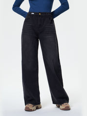Dark Wash Vintage Baggy Boyfriend Jeans