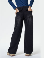 Dark Wash Vintage Baggy Boyfriend Jeans
