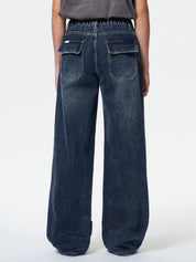 Dark Wash Vintage Baggy Boyfriend Jeans