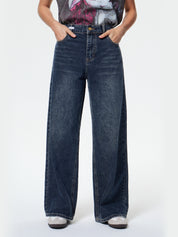 Dark Wash Vintage Baggy Boyfriend Jeans