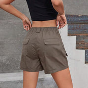 Denim Straight Leg Cargo Shorts