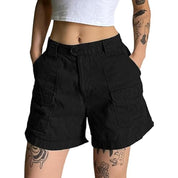 Denim Straight Leg Cargo Shorts
