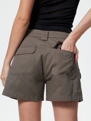 Denim Straight Leg Cargo Shorts