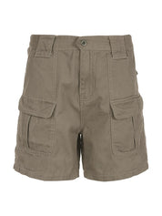 Denim Straight Leg Cargo Shorts