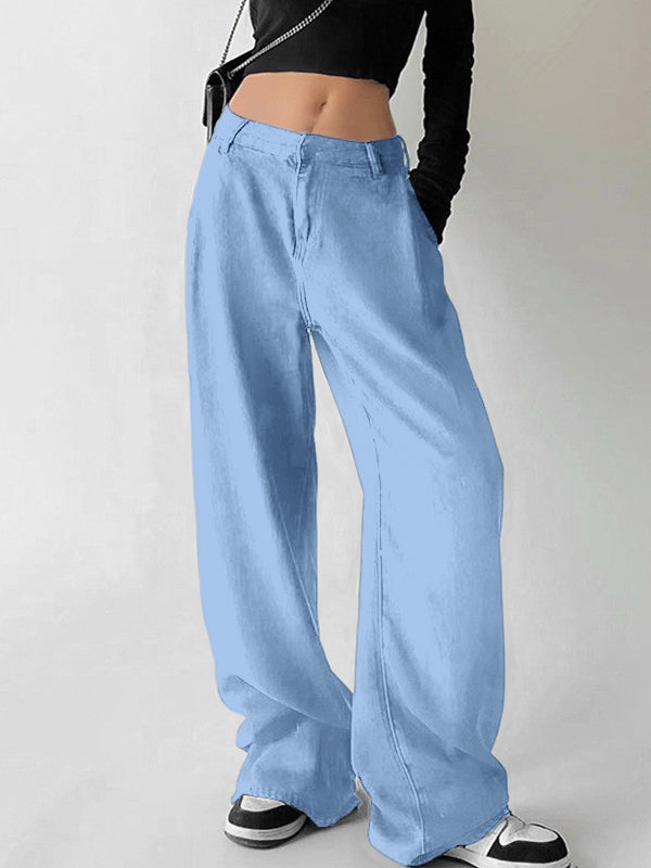 EMMIOL Black High Rise Baggy 26°C/78°F Air Jeans