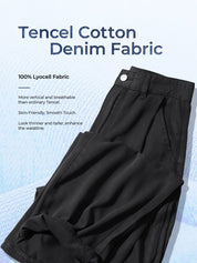 EMMIOL Black High Rise Baggy 26°C/78°F Air Jeans