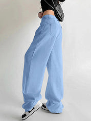 EMMIOL Black High Rise Baggy 26°C/78°F Air Jeans