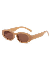 Chunky Oval Frame Sunglasses