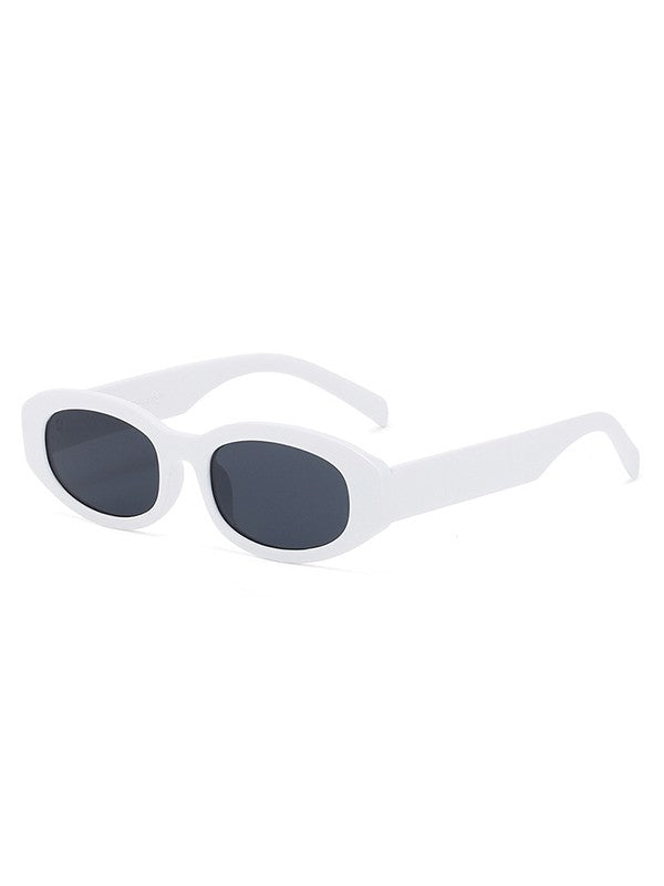 Chunky Oval Frame Sunglasses