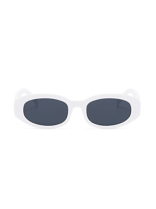 Chunky Oval Frame Sunglasses