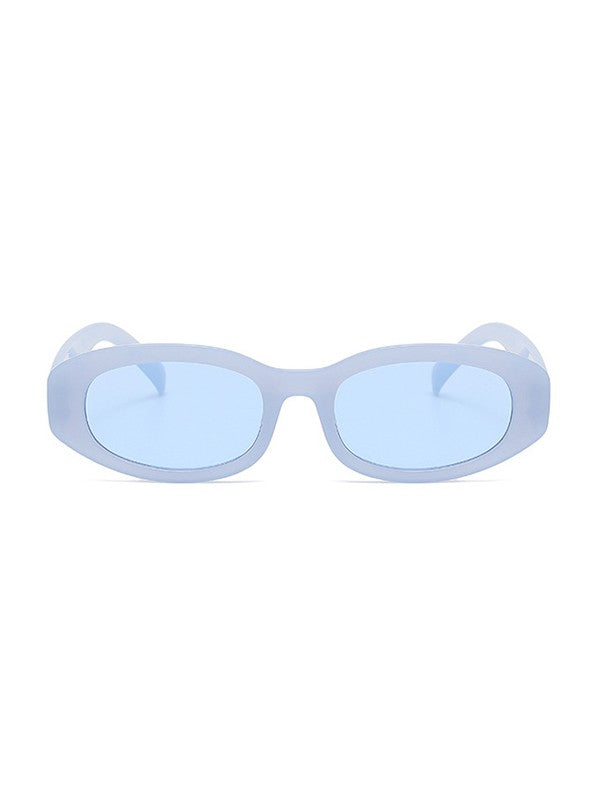 Chunky Oval Frame Sunglasses