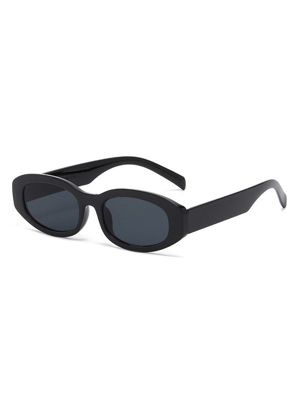 Chunky Oval Frame Sunglasses