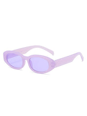 Chunky Oval Frame Sunglasses