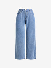 Back Distressed Baggy Ripped Jeans