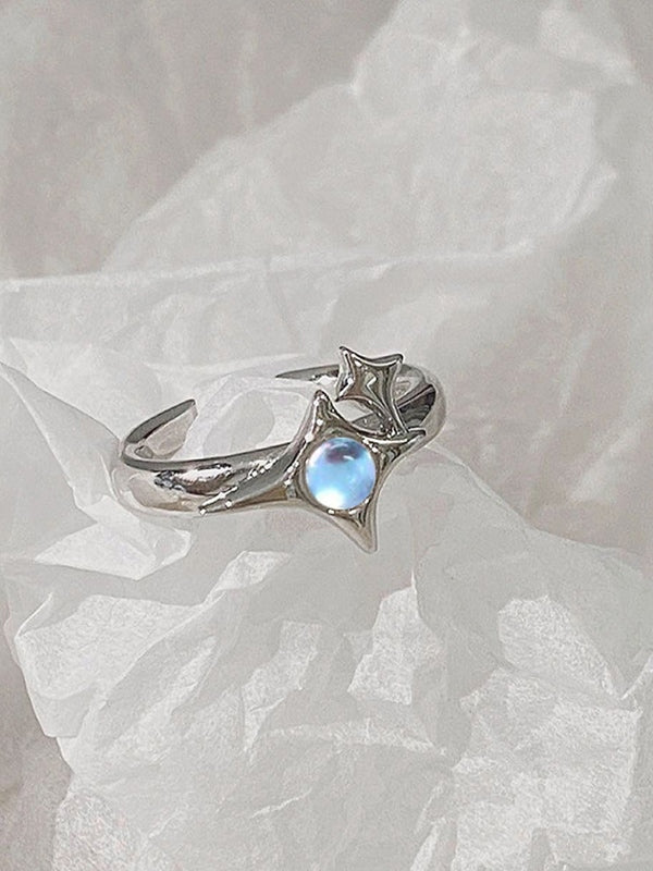 Astral Moonstone Open Gemstone Ring