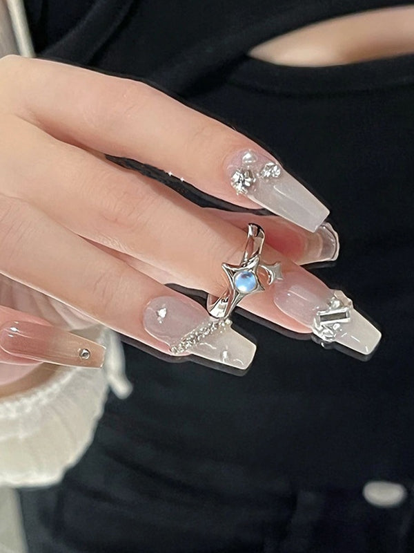 Astral Moonstone Open Gemstone Ring