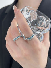 Epoxy French Irregular Opening Ring