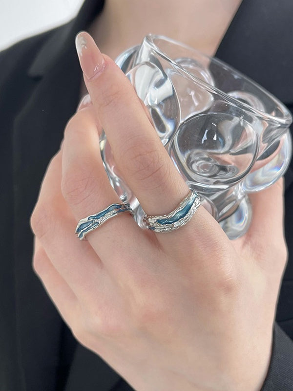 Epoxy French Irregular Opening Ring