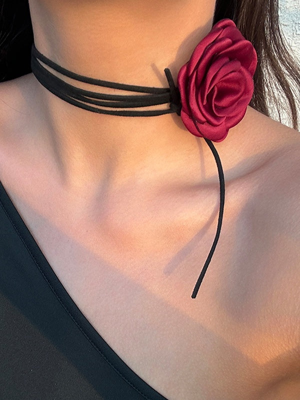 Personalized Handmade Rose Necklace