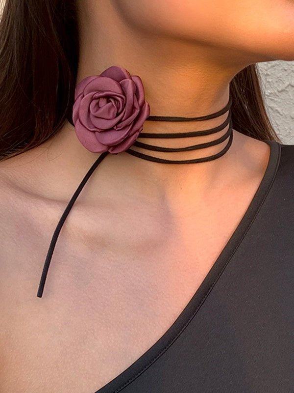 Personalized Handmade Rose Necklace