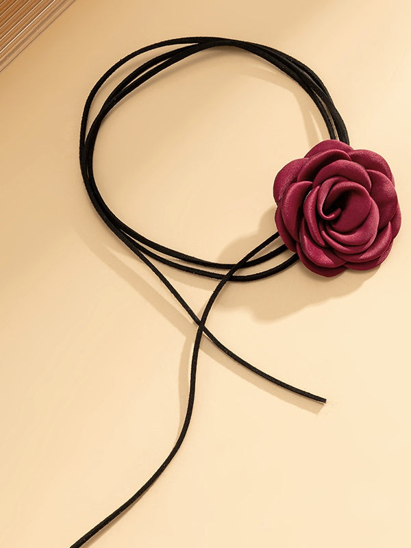 Personalized Handmade Rose Necklace