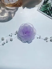 French Romantic Flower Pearl Necklace