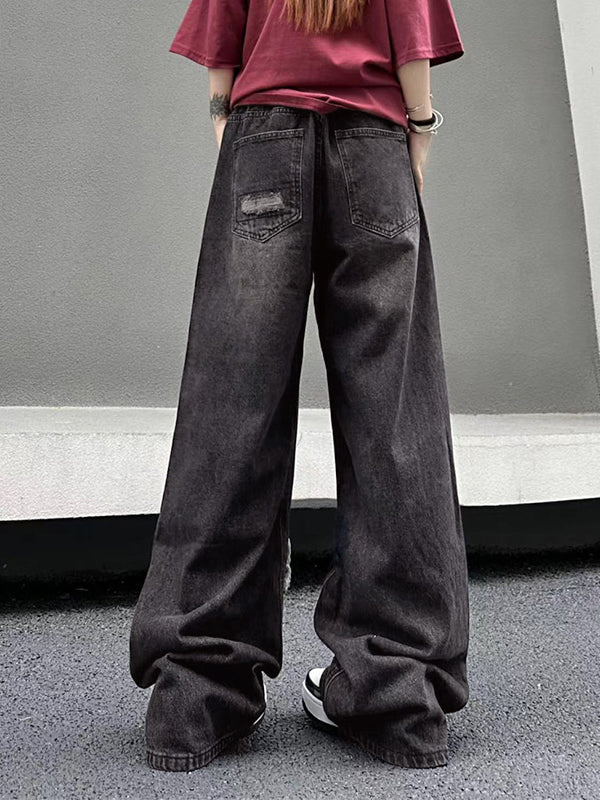 Vintage Ripped High Rise Ripped Jeans