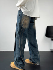 Men's Ombre Wash Loose Jeans