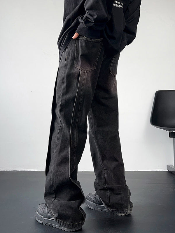 Men's Ombre Wash Loose Jeans