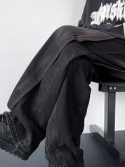 Men's Ombre Wash Loose Jeans