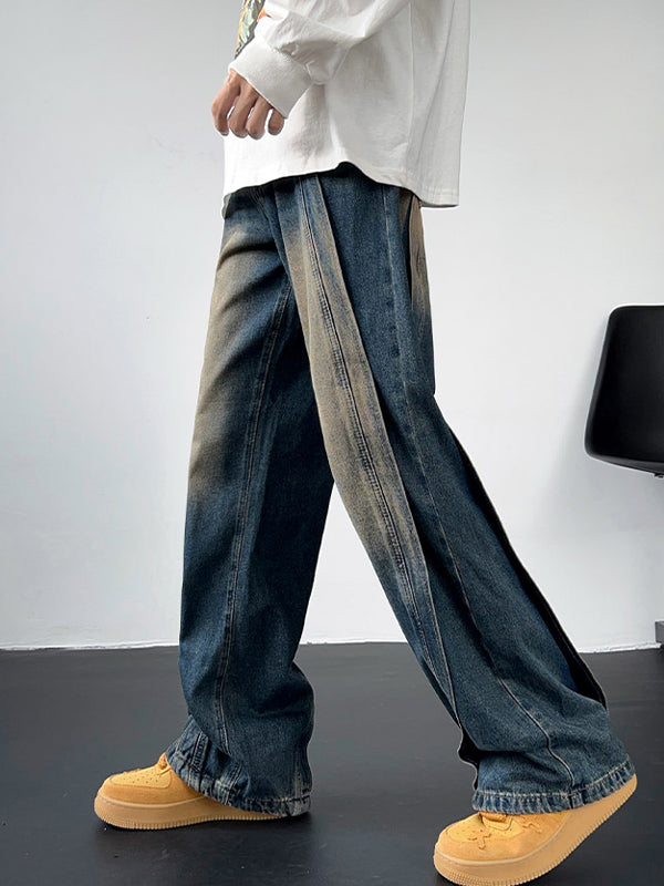 Men's Ombre Wash Loose Jeans