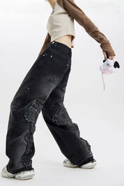 Street Raw Trim Boyfriend Jeans
