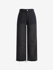 Street Raw Trim Boyfriend Jeans