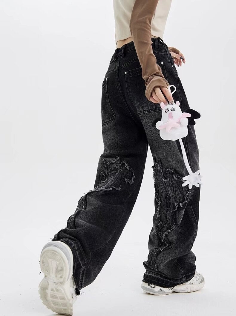 Street Raw Trim Boyfriend Jeans