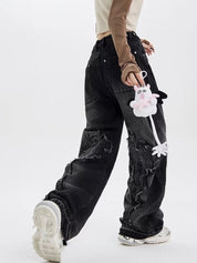 Street Raw Trim Boyfriend Jeans