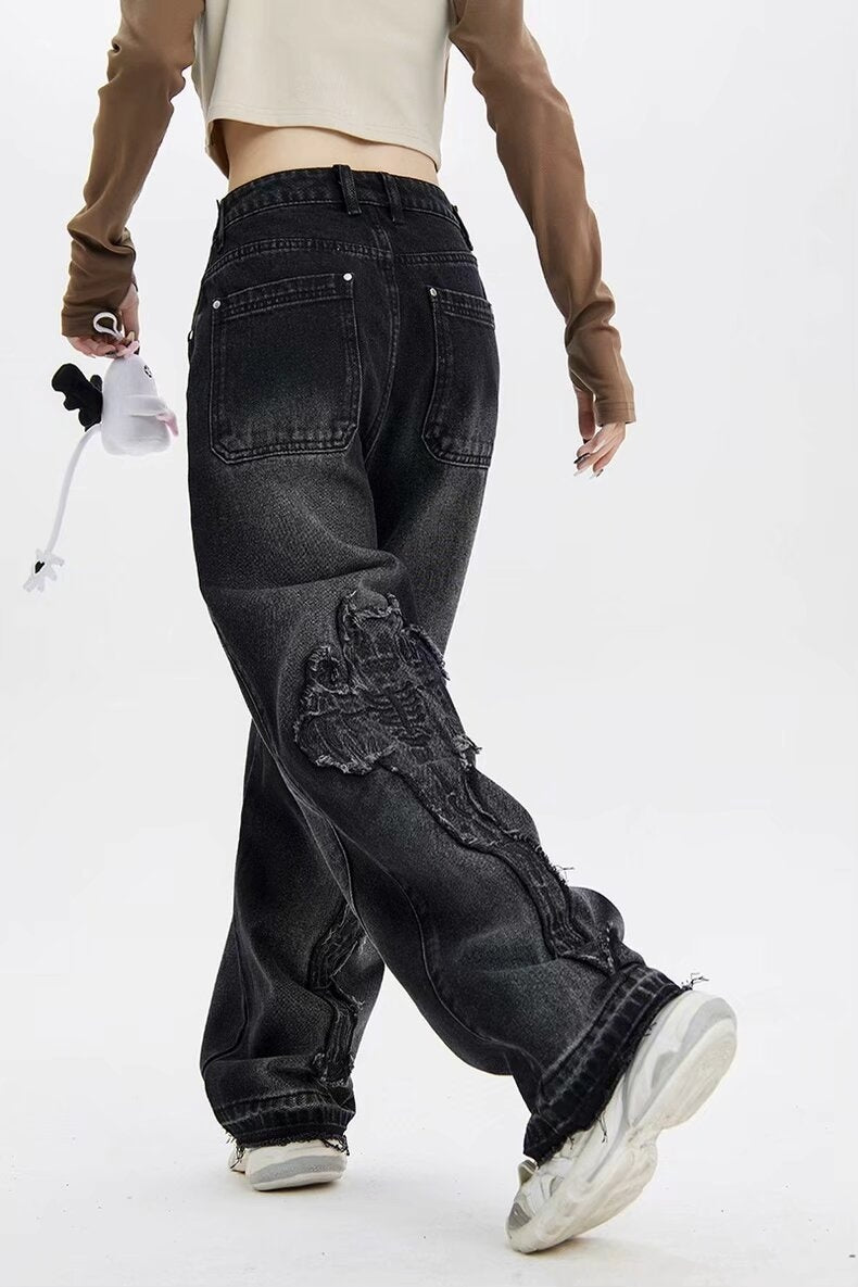 Street Raw Trim Boyfriend Jeans
