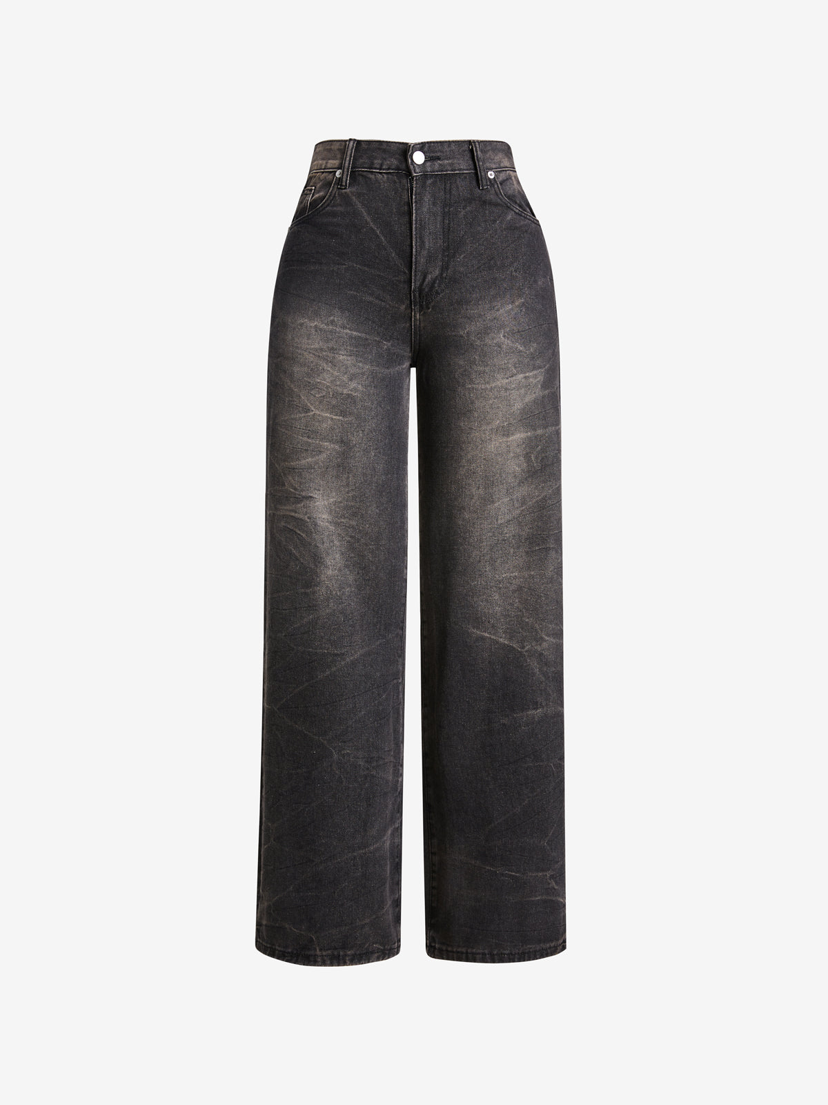 Street Textured Wash Boyfriend Jeans