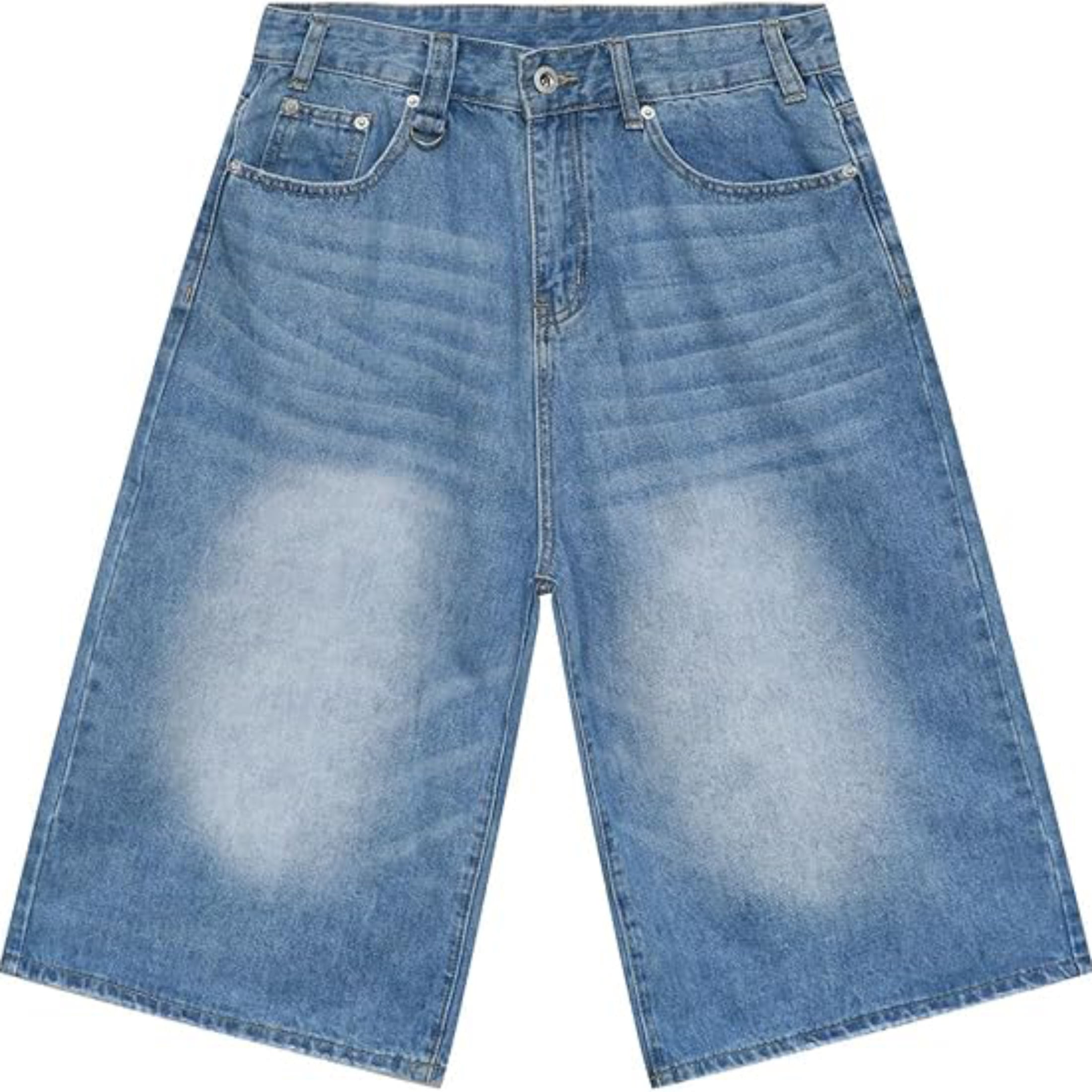 Wide Leg Street Style Straight Leg Denim Shorts