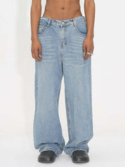Straight Versatile Loose Jeans